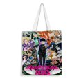 thumbnail image 1 of Mob Psycho Bolso de tela con estampado de lienzo para mujer, bolsa de compras reutilizable y estética, con cremallera interior, regalo para mujer,40*40cm., 1 of 6