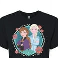 thumbnail image 3 of Disney Frozen 2 - Circle Of Sisters Anna & Elsa - Juniors Cropped Cotton Blend T-Shirt, 3 of 5