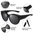 thumbnail image 4 of Gafas de sol URUMQI polarizadas UV400 para mujeres, que se colocan sobre lentes, 4 of 7