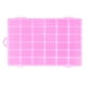 thumbnail image 2 of Caja de almacenamiento de plástico con 36 compartimentos ajustable, caja para pendientes de joyería (rosa), 2 of 6