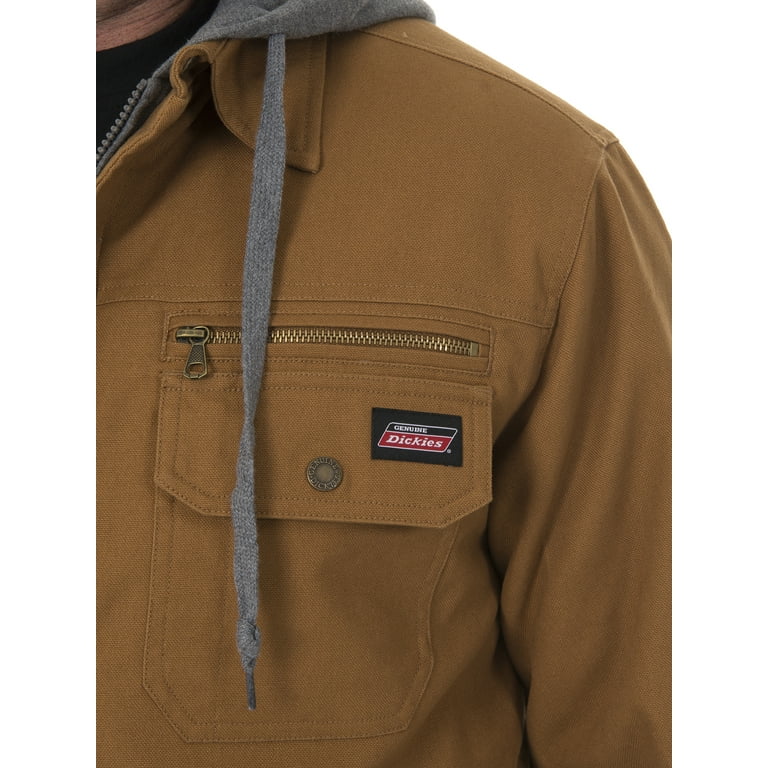 Genuine Dickies Men s Canvas Shirt Jacket Walmart
