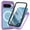 Purple, variant on Decase for Google Pixel 9 / 9 Pro Case 6.3" (2024), Magnetic Phone Case with Built-in Touch Sensitive Screen Protector, Compatible with Mag Safe, Full Coverage Protective Lightweight Cover,Black