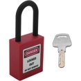 thumbnail image 1 of Wekity 1PCS Lockout Tagout Locks Safety Padlock Loto Locks Keyed Alike PA Lock Out Tag Out Steel Shackle Small Luggage Padlocks Red-0621, 1 of 5