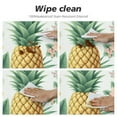 thumbnail image 4 of GOSMITH Tablecloth Tropical Flamingo, Pineapples Flowers Round Table Cover White, 4 of 7
