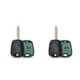 thumbnail image 4 of sweethay Llave de puerta de coche vehículo 2 botones para Control remoto controlador electrónico llaves automotriz automóvil Reemplazo para HU83 2piezas, 4 of 6
