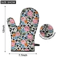 thumbnail image 6 of Pioneer Flower Floral Print Pattern Oven Mitt 2-Pack Set, Heat Resistant Kitchen Gloves, 7.7" X 12", 6 of 6