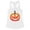 White, variant on Pumpkin Face Ombre Tank Top Fitted Racerback Women's Large White