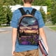 thumbnail image 4 of Easygdp Starry Night Purple Irises Mochila Ligera de 15 Pulgadas para Estudiantes, Mochila Cómoda para la Escuela y Viajes, Correas Ajustables, 4 of 6