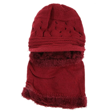 ZPAQI 3in1 Woolen Hat Thermal Windproof Winter Balaclava Thermal for Elder Men Women