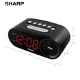 thumbnail image 3 of Sharp - Reloj despertador digital f&aacute;cil de leer con puerto de alimentaci&oacute;n USB de 2 A de alta velocidad, carga tu tel&eacute;fono, tablet Funcionamiento sencillo y f&aacu, 3 of 6