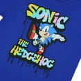 thumbnail image 4 of Sonic The Hedgehog Boys' T-shirt Power Kick Design Graphic Print Tee, 4 of 5
