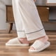 thumbnail image 5 of Zapatillas de lino para mujer, de verano, para interior, para el hogar, silenciosas, antideslizantes, para parejas, transpirables, absorbentes del sudor, sandalias para hombre para las cuatro, 5 of 6