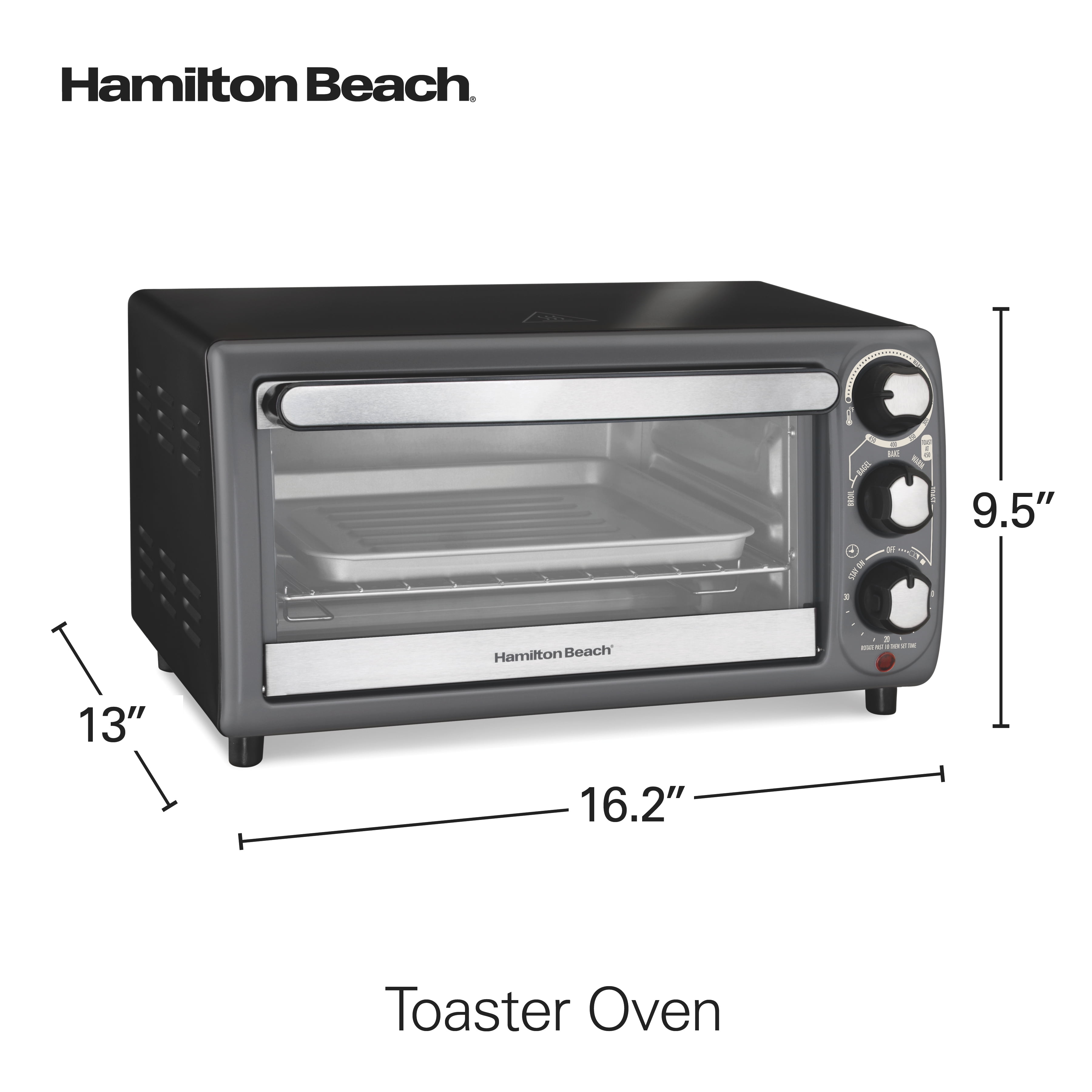 Black Toaster Oven w/ Convection & Rotisserie by Hamilton Beach at Fleet  Farm