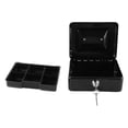thumbnail image 3 of Caja de metal con cerradura, pequeña y portátil, con 2 llaves para guardar dinero, documentos, casa y coche., 3 of 14