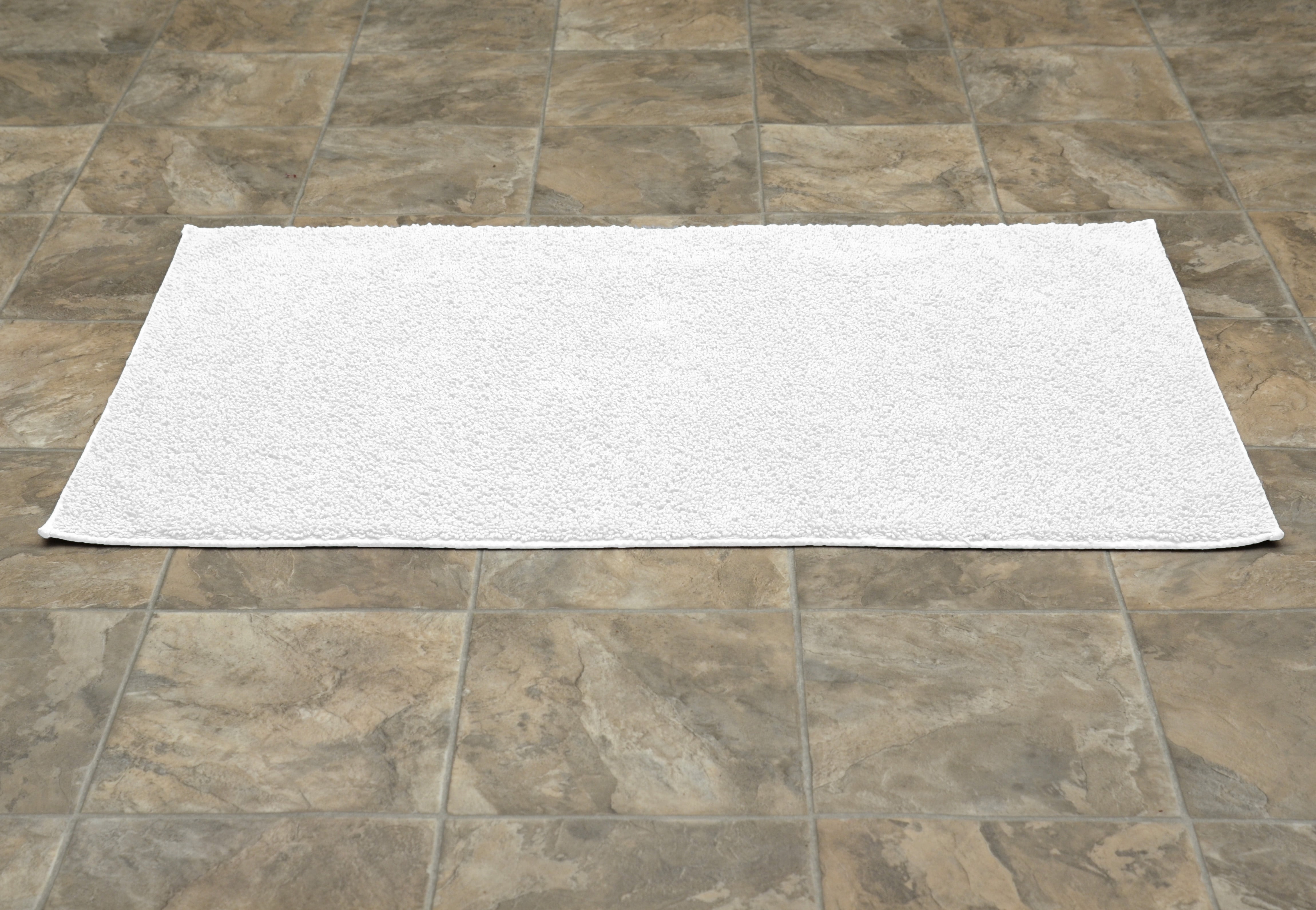 Garland Rug Classic Cotton White Bath Rug, 30" x 50"