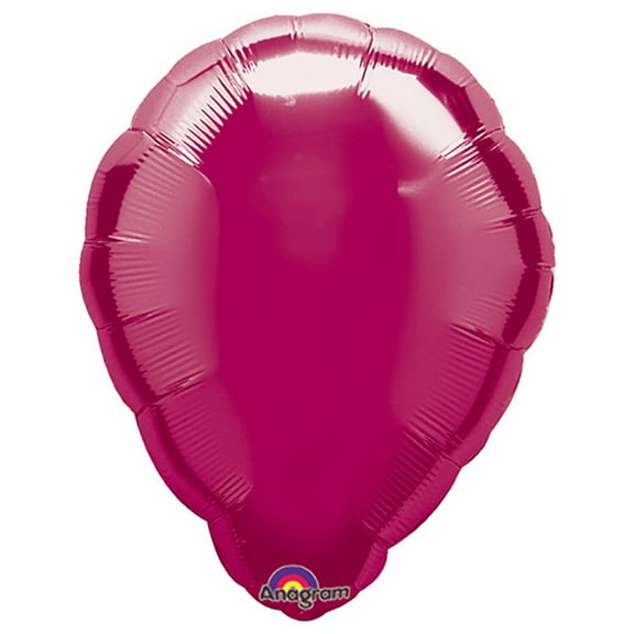 18 inch Balloon Shape - Burgundy Foil Mylar Balloon - Party Supplies Decorations