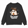 thumbnail image 4 of Godom Toddler Boys Girls Halloween Sweatshirt Round Neck Hoodies for Teen Girls Children's Pullover, 4 of 5