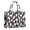 Dark Halloween White, variant on Large Capacity Tote Bag,Day Of the Dead Halloween Pattern Handbag Fashion Luxury Tote Bag,15.7"x13"x 5.1" Inches,Laptop Compatible