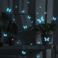 thumbnail image 6 of Glowing Blue Butterfly Wall Sticker Butterfly Sticker Bedroom Decoration, 6 of 6
