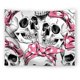 thumbnail image 1 of Tapiz de pared con diseño de esqueleto de Halloween, 150 x 150 cm, microtela, fibra, 1 of 2