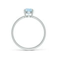 thumbnail image 2 of Angara Natural 1 Ct. Aquamarine Solitaire Ring in Sterling Silver for Women (Ring Size: 7), 2 of 11