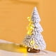thumbnail image 5 of Árboles de Navidad Miniatura Cubiertos de Nieve - Juego de 4 pinos flocados con bases de madera para decoración de mesa, pueblos y manualidades (15cm, 20cm, 25cm, 29cm), 5 of 6