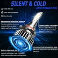 thumbnail image 4 of For Jeep Cherokee 2014 2015 Bright 9012 LED Headlight Bulbs High/Low Beam White 6000K 2PCS 60W 10000LM COB, 4 of 7