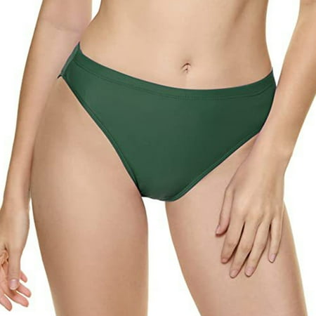 LEEy-world Womens Swim Shorts Women s High Cut Swimwear White Beach Bikini Panty High Waisted Thong Bikini Bottoms Leopard Swim Bottoms AG XL
