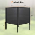 thumbnail image 3 of Costway 2 PCS 48" L x 46" H Air Conditioner Fence Outdoor Privacy Fence Screen Black, 3 of 9