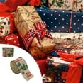 100Fens 1 Roll Wide Christmas Wired Ribbon, Nutcracker Plaid Burlap
