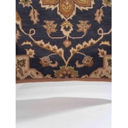 Rugsotic Carpets Hand Tufted Wool Eco-Friendly 3'x5' Rectangle Charcoal Oriental High Pile Thick Handmade Anti Skid Indoor Area Rug K00687