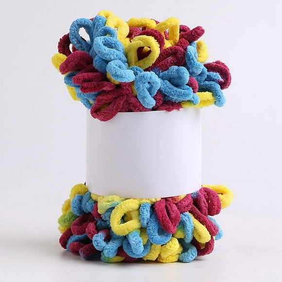 Zhuge 100g Wool Finger Loop Thread Hand Knitted Scarf Wool Ball Coarse Wool Knitting DIY Hand Pillow Blanket Doll,N