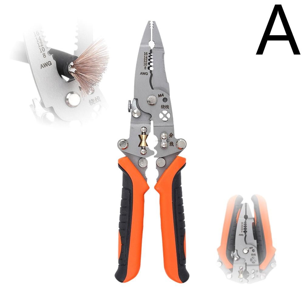 Hyper Tough New 6-inch Wire Stripper with Non-Slip Grips, 7504
