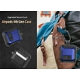 thumbnail image 6 of OTOPO for Airpods 4 Case Cover with Lock Clip, Rugged Apple Airpods 4th Generation Case 2024 Men Women, Armor Shockproof iPod 4 Gen Case Protective Hard Shell with Carabiner&Cleaner kit, Black/Blue, 6 of 6