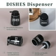 thumbnail image 4 of Farmhouse Ceramic Dish Soap Dispenser with Pump.Hand Soap Dispenser, 12oz Dish Soap Pump for Bathroom (Dishes, Black), 4 of 7