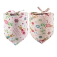 thumbnail image 4 of Greeniant Portable Pets Slobber Triangular Tie Algodón Lavable Bufanda Decoración Pañuelo Toalla Regalo de vacaciones Babero para exteriores Ropa para mascotas Blanco Greeniant PT003857-01, 4 of 6