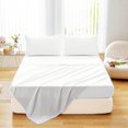 1pcs Bed Flat Sheet Double Bed Plain Solid Color Top Sheets Queen Size