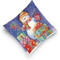 thumbnail image 5 of GZHJMY Christmas Snowman Throw Pillow Cover 20 x 20 Inch, Soft Square Cushion Case for Home Couch Sofa Bedroom Car Farmhouse Decor Home Decor, 5 of 7