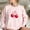 Pink, variant on CLOISE Women Sweatshirt Printed Oversized Sweatshirts Crewneck Long Sleeve Hoodies Shirts Pink Drop Shoulder Basic Blouses Fall Soft Y2k Outfits XL