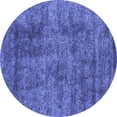 thumbnail image 1 of Ahgly Company Indoor Round Abstract Blue Contemporary Area Rugs, 8' Round, 1 of 4