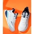thumbnail image 6 of CANEMON Men's Breathable Mesh Lace-Up Walking Shoes, White/Navy, 6.5, 6 of 8