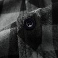 thumbnail image 7 of Men's Fashion Trend Checkered Hooded Sportswear, Casual Long Sleeve Sweatshirt, Street Style Top for Urban Outings, Christmas, Fall Winter, Stylish Daily Wear,Dark Gray,2XL, 7 of 7