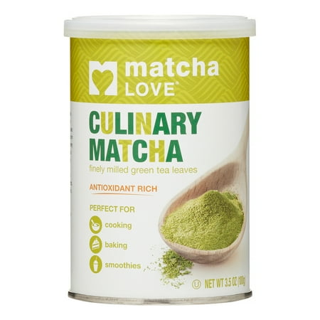 Matcha Love Culinary Matcha Finely Milled Green Tea Leaves  3.5 oz