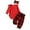 A-Red, variant on Baby Girls Christmas Outfits Ribbed Romper Bodysuit Pants Set Fall Winter Outfits Baby Girls Clothes