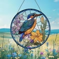 thumbnail image 2 of Hummingbird Suncatcher, Cardinal Portrait Stained Glass Suncatcher, Bird Memorial Gift, Indoor Decor, Gifts for Mom and Grandma, 2 of 4