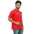 thumbnail image 2 of Atasi Casual Half Sleeves Men's Cotton Mandarin Collar Shirt Tunic-Small, 2 of 7