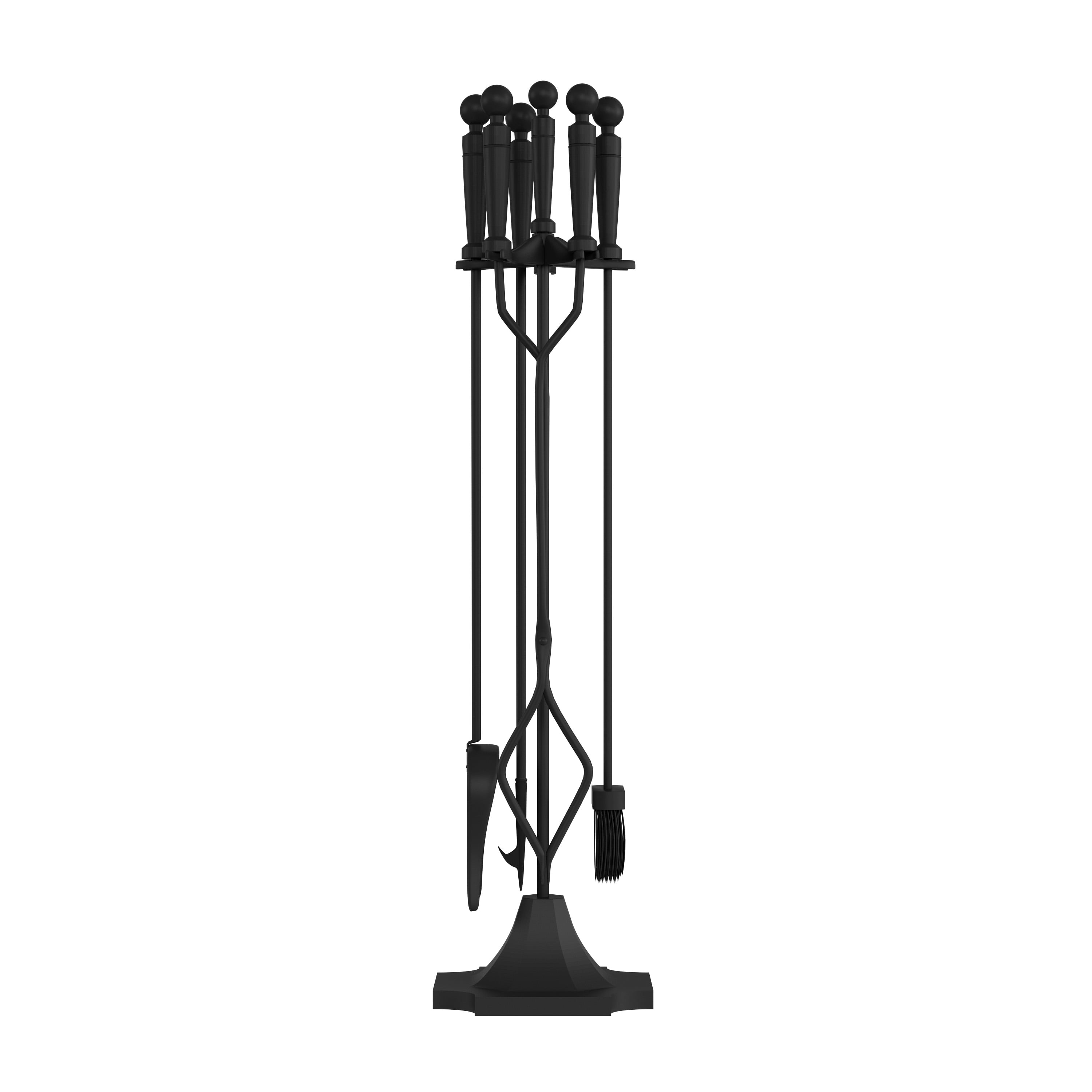 Lavish Home 80-FPTS-3 Fireplace Tools Matte Black