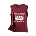 thumbnail image 4 of Pop in Some Handle It Tank Tops Womens Graphic Sleeveless Summer Shirts Casual Loose Fit Blouses Workout Basic Tee Top, 4 of 4