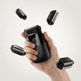 thumbnail image 4 of Cuchilla de repuesto MANSCAPED® The Handyman™: nivelador de cabello largo SkinSafe® de doble acción y cuchillas de aluminio para afeitadora facial portátil de viaje para hombres, afeitadora facial com, 4 of 5
