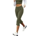 thumbnail image 3 of Keeccty Women Basic Side Pockets Jeggings Elastic Capri Cropped Pants, 3 of 6